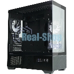 Компьютерный корпус ZALMAN CHRONIX V2, ATX, BLACK, WINDOW, 1xCombo (3.5’’ or 2.5’’), 1x3.5’’HDD, 2x2.5’’SSD, 1xUSB2.0, 1xUSB3.0, 1xUSB Type-C, SIDE 2x120мм ARGB, REAR 1x120мм ARGB