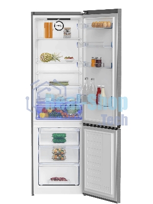 Холодильник с морозильником Beko B3RCNK405HDX серебристый