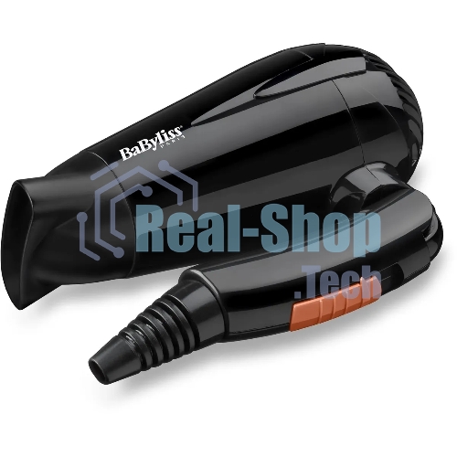 Фен BaByliss 5344E черный, 2000 Вт, компактный