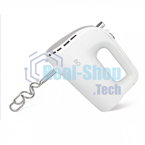 Миксер BQ MX423 White-Steel, Мощность 500 Вт, 5 скоростей, Режим Турбо