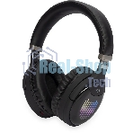 Беспроводные/проводные наушники Digma BT-16 черный, накладные, Bluetooth + проводной, складная конструкция, до 10 ч