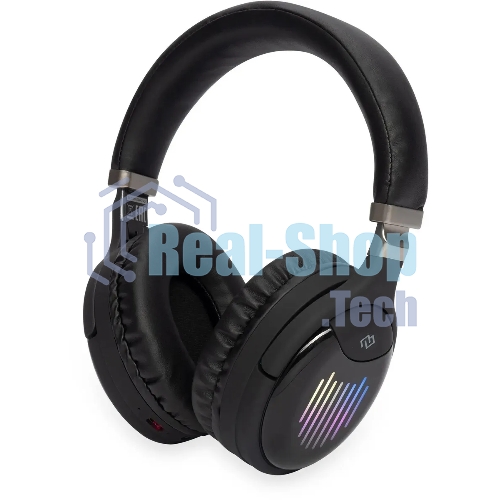 Беспроводные/проводные наушники Digma BT-16 черный, накладные, Bluetooth + проводной, складная конструкция, до 10 ч