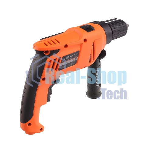 Дрель электрическая ударная PATRIOT FD 770HL, 770Вт, 2800об/мин, 44800уд/мин, макс. диаметр сверления 13мм, быстрозажимной патрон