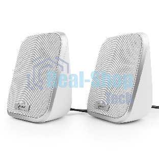 Акустическая система 2.0 Gembird SPK-100-W, белый, 6 Вт, регулятор громкости, USB-питание