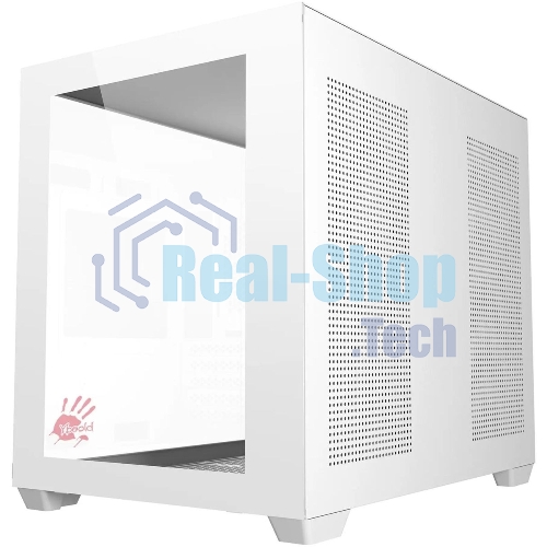 Компьютерный корпус Bloody BD-CC108 белый без БП mATX 9x120мм 2xUSB 3.0 audio bott PSU