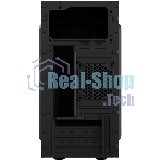 Компьютерный корпус CBR RD873, без БП, mATX Minitower 2хUSB 2.0, HD Audio+Mic, кабель питания 1.2м, черный PCC-MATX-RD873-WPSU