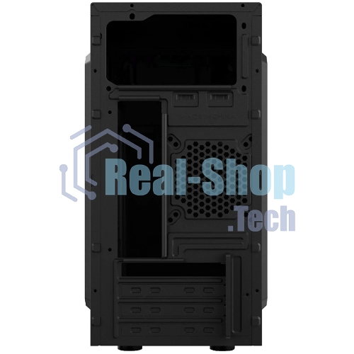 Компьютерный корпус CBR RD873, без БП, mATX Minitower 2хUSB 2.0, HD Audio+Mic, кабель питания 1.2м, черный PCC-MATX-RD873-WPSU
