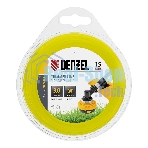 Леска для триммера Denzel звезда 3 мм х 15 м, блистер FLEX CORD