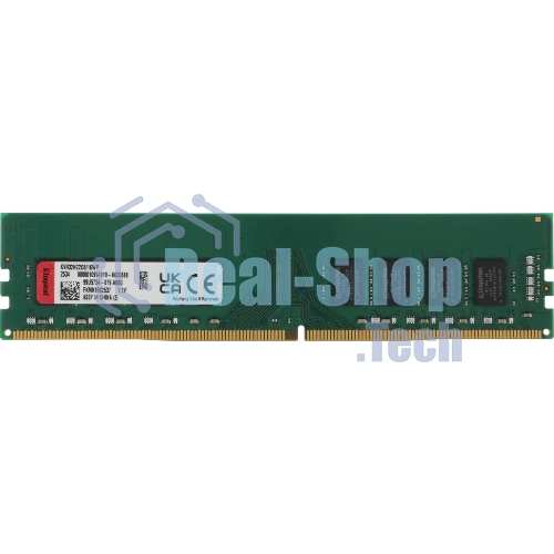 Оперативная память Kingston ValueRAM, DDR4, 16GB (1x16GB), 3200 MHz, CL22, без радиатора