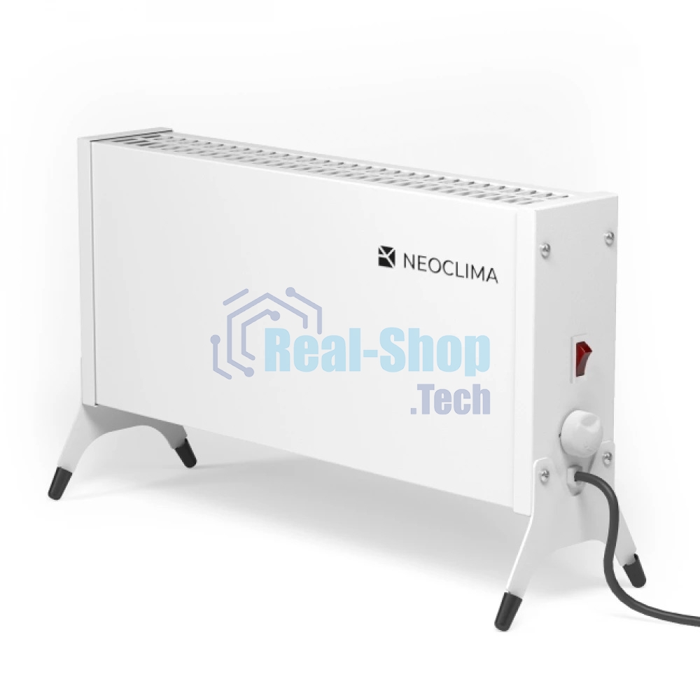 Конвектор электрический Neoclima Nano 1000W белый, 1000 Вт, 15 м2, термостат