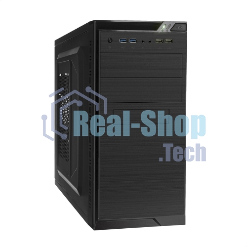 Компьютерный корпус Minitower ExeGate QA-412U-UNS500 (mATX, БП UNS500 с вент. 12см, 2хUSB+2хUSB 3.0, аудио, черный)