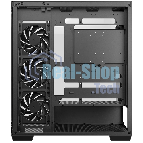 Компьютерный корпус Deepcool CG580 4F V2 без БП, боковое окно (панорама), 4x120мм ARGB PWM вентилятора, черный, ATX (R-CG580-BKADA4-G-2)