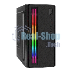Компьютерный корпус Minitower ExeGate mEVO-7805-XP450 (mATX, БП XP450 с вент. 12см, 2*USB+1*USB 3.0, аудио, черный, с 2*RGb подсветкой)