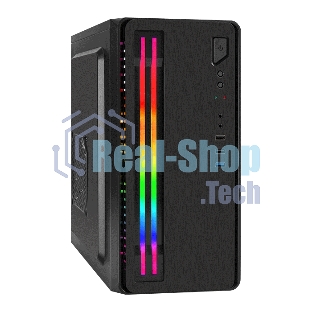 Компьютерный корпус Minitower ExeGate mEVO-7805-XP450 (mATX, БП XP450 с вент. 12см, 2*USB+1*USB 3.0, аудио, черный, с 2*RGb подсветкой)