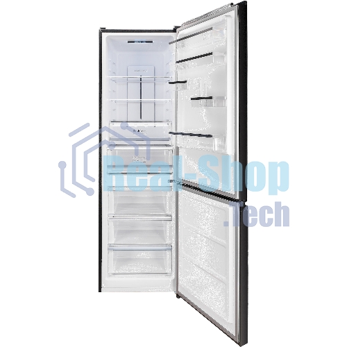 Холодильник DeLonghi DCS 19NFI NB DAMIANO черный двухкамерный 230/100л морозилка снизу, No Frost