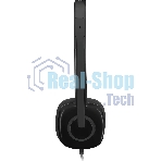 Гарнитура проводная Logitech Headset H151 Stereo черный