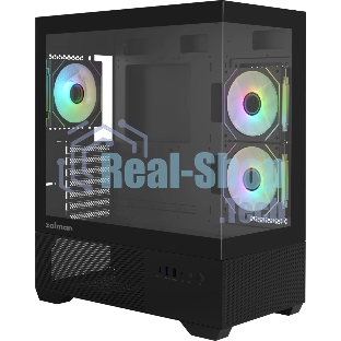 Компьютерный корпус ZALMAN CHRONIX V2, ATX, BLACK, WINDOW, 1xCombo (3.5’’ or 2.5’’), 1x3.5’’HDD, 2x2.5’’SSD, 1xUSB2.0, 1xUSB3.0, 1xUSB Type-C, SIDE 2x120мм ARGB, REAR 1x120мм ARGB
