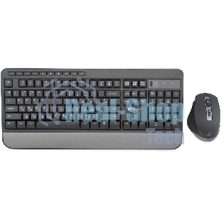 Комплект клавиатура+мышь Oklick S290W беспроводной, USB, 1600 DPI, чёрный