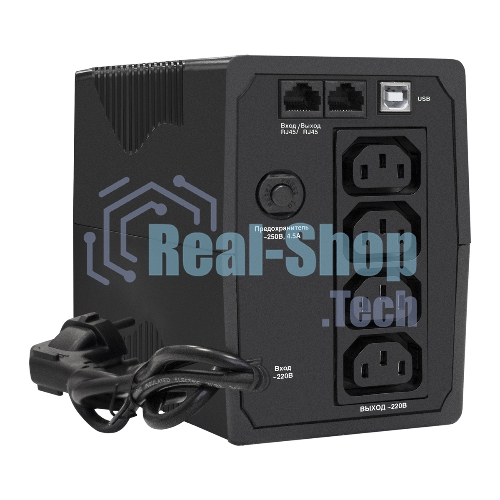 Источник бесперебойного питания ExeGate EP285579RUS SpecialPro Smart LLB-600.LCD.AVR.C13.RJ.USB 600VA/360W, LCD, AVR, 4*IEC-C13, RJ45/11, USB, черный