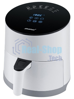 Аэрофритюрница Steba HF 1000 белый/чёрный, 1500 Вт, 3.5 л, 0.5 кг, съёмная чаша, антипригарное покрытие, таймер