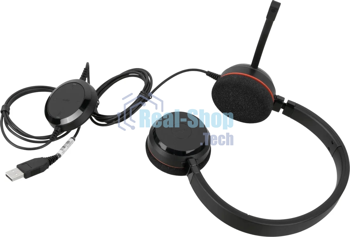 Гарнитура Jabra Evolve 20 MS Stereo USB чёрный, проводная