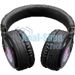 Беспроводные/проводные наушники Digma BT-16 черный, накладные, Bluetooth + проводной, складная конструкция, до 10 ч