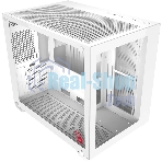 Компьютерный корпус Bloody BD-CC108 белый без БП mATX 9x120мм 2xUSB 3.0 audio bott PSU