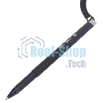 Ручка гелевая Deli E6797black черный, d=0.7мм, черные чернила, на подставке, линия 0.55мм