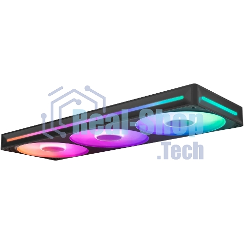 Вентилятор для корпуса Case Cooler NZXT F360 RGb Core (120x120x25мм, 4-pin PWM, RGb, 75.12CFM, 30dBA, 2400RPM, Black, Single-Frame RGb Fan Unit)