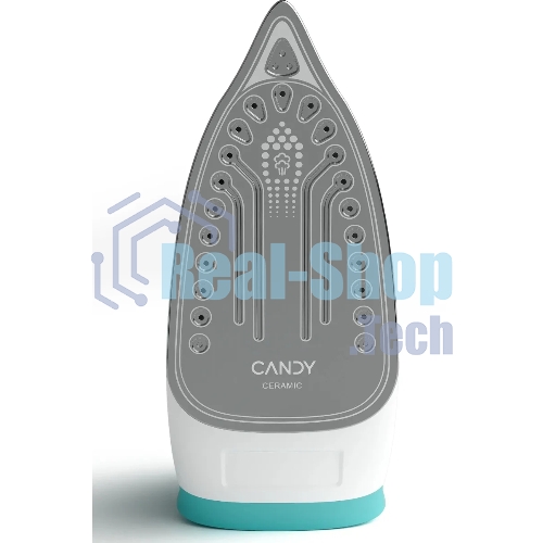 Утюг Candy CI-103 бирюзовый, 2400 Вт, 50 г/мин, 160 г/мин, 370 мл