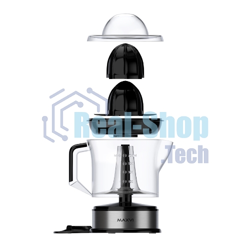 Соковыжималка Maxvi SG402 серебристый/чёрный, цитрусовая, 40 Вт, 700 мл, механическое