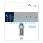 Флешка USB SmartBuy MC2 Metal Blue (SB032GbMC2), 32Gb, USB 2.0, R/W 25/15, синий/серебристый