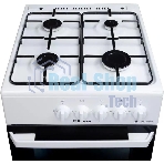 Плита газовая Hansa FCGW510029A белый, конфорок 4 газовых, духовка 53 л, 50 см x 85 см x 57 см