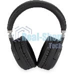 Беспроводные/проводные наушники Digma BT-16 черный, накладные, Bluetooth + проводной, складная конструкция, до 10 ч