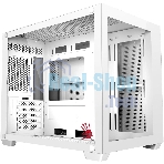 Компьютерный корпус Bloody BD-CC108 белый без БП mATX 9x120мм 2xUSB 3.0 audio bott PSU