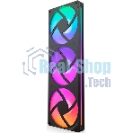 Вентилятор для корпуса Case Cooler NZXT F360 RGb Core (120x120x25мм, 4-pin PWM, RGb, 75.12CFM, 30dBA, 2400RPM, Black, Single-Frame RGb Fan Unit)