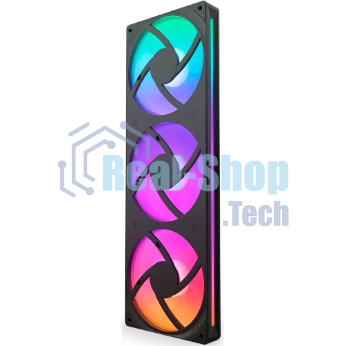 Вентилятор для корпуса Case Cooler NZXT F360 RGb Core (120x120x25мм, 4-pin PWM, RGb, 75.12CFM, 30dBA, 2400RPM, Black, Single-Frame RGb Fan Unit)