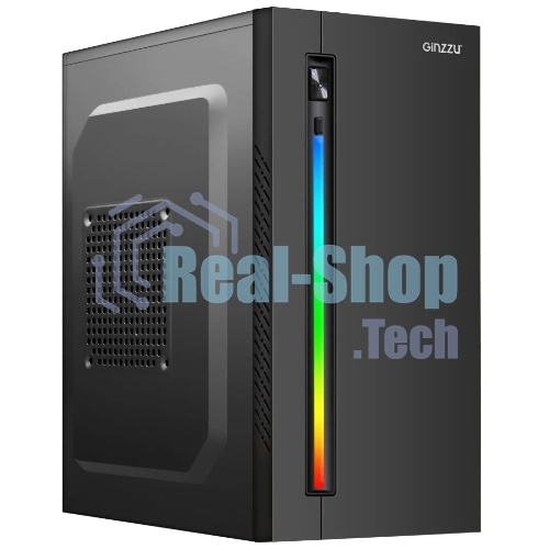 Компьютерный корпус Ginzzu D350 2хUSB 2.0,AU RGb w/o PSU