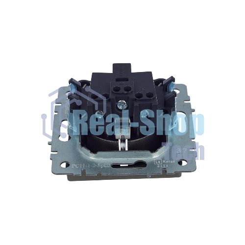 Розетка 1-местная IEK BRITE РС11-1-0-БрШ (BR-R11-16-K37) с заземлением, без защитных шторок, 16А, шампань