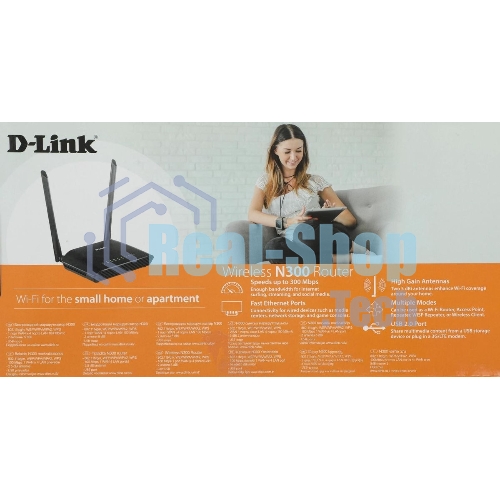 Роутер беспроводной D-Link DIR-620S/RU/B1A N300 черный