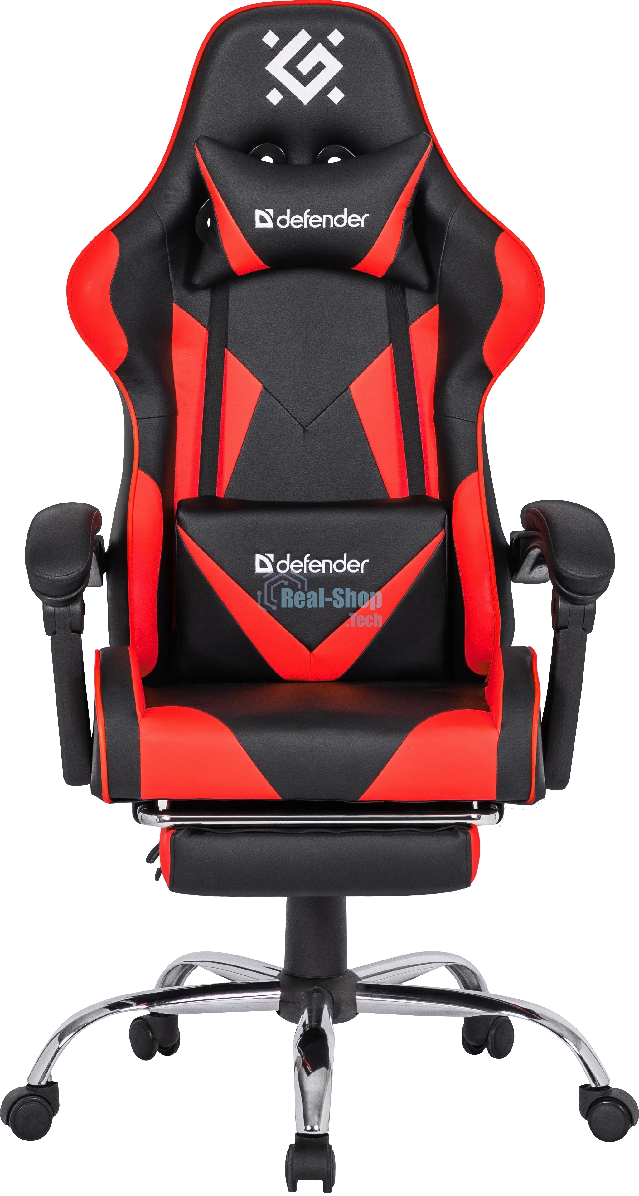 Кресло игровое Defender PILOT RED/BLACK