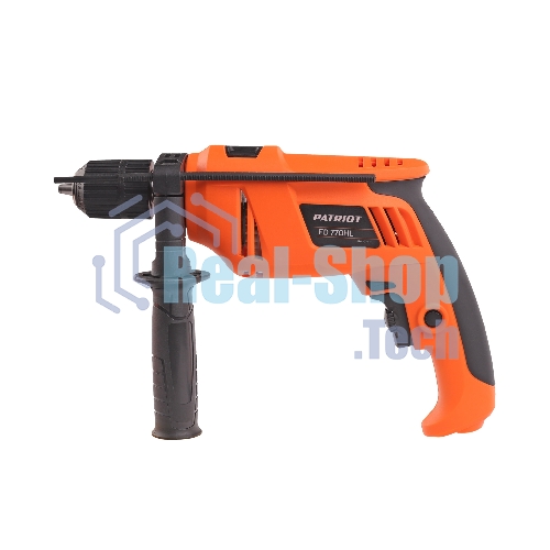 Дрель электрическая ударная PATRIOT FD 770HL, 770Вт, 2800об/мин, 44800уд/мин, макс. диаметр сверления 13мм, быстрозажимной патрон