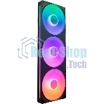 Вентилятор для корпуса Case Cooler NZXT F360 RGb Core (120x120x25мм, 4-pin PWM, RGb, 75.12CFM, 30dBA, 2400RPM, Black, Single-Frame RGb Fan Unit)