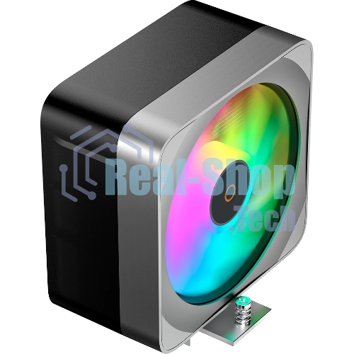 Кулер для процессора Ocypus Delta A40 EX BK ARGB, 120мм ARGB FAN, 4 HEAT PIPES, 4-PIN PWM, 500-1800 RPM, 29DBA, HYDRO BEARING, LGA115X/1200/1700/18XX, AM4/AM5
