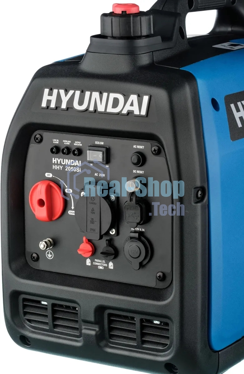 Электрогенератор бензиновый инверторный Hyundai HHY 2050Si, 2.3 кВт, 74 дБ, 18 кг