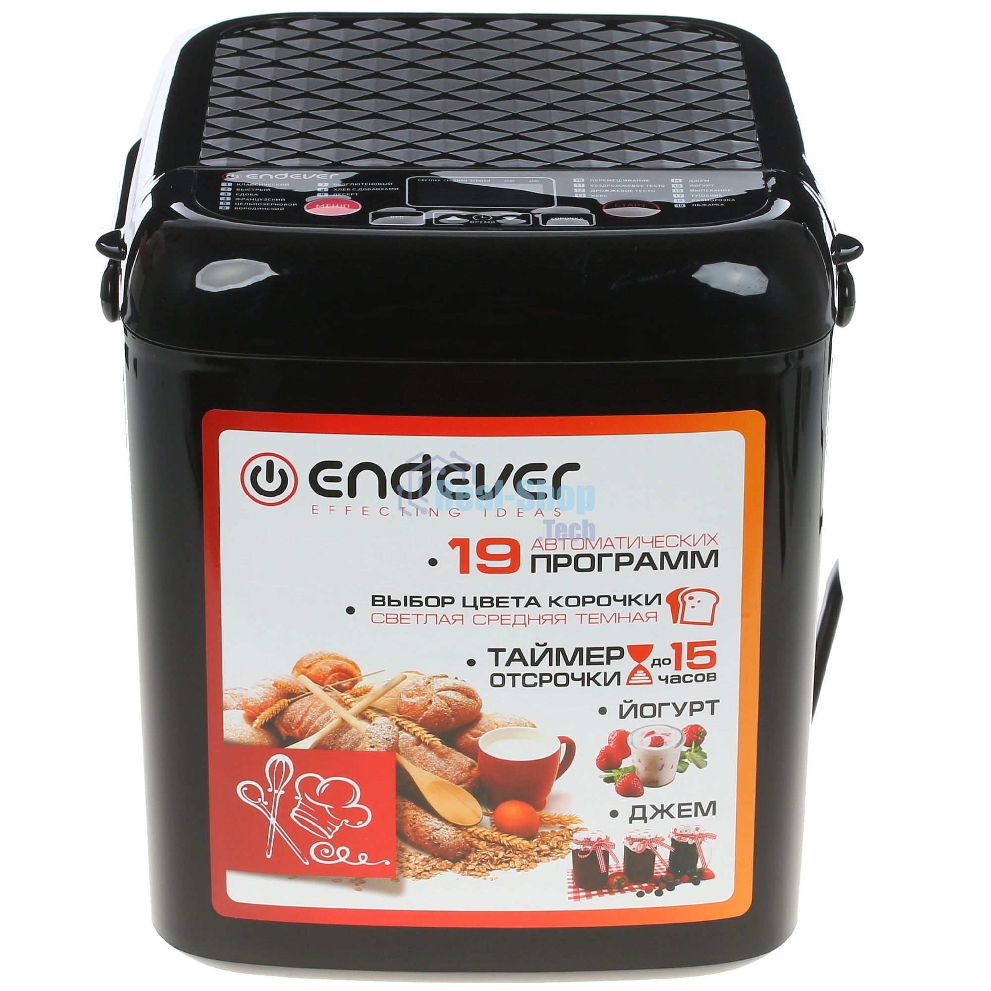 Хлебопечь Endever Skyline MB-59 черный, 550 Вт, 0.6 кг, 19 программ