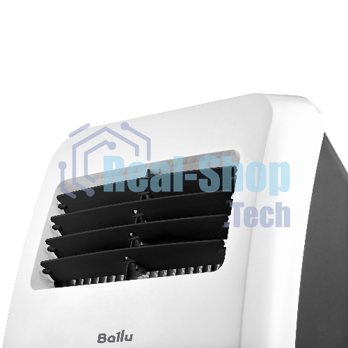 Кондиционер мобильный Ballu Aura BPAC-07 CP/N1_24Y 7000 BTU, 18 м², 47 дБ, охлаждение, осушение, белый