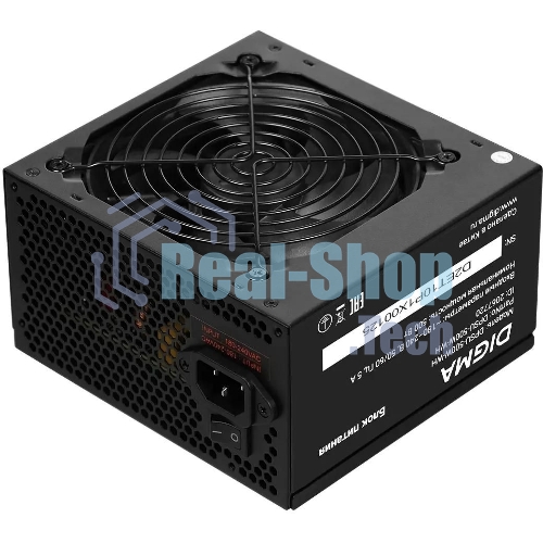 Блок питания Digma DPSU-500W-WH RTL, 500Вт, 80 PLUS белый, 120мм, черный