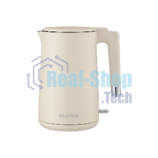 Чайник электрический Energy E-215 1.7л, двойной корпус, бежевый