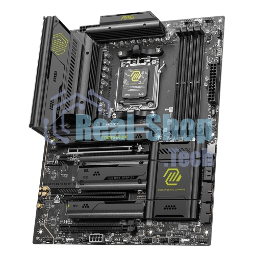 Материнская плата MSI MAG X870E TOMAHAWK WIFI, AM5, AMD X870, 4xDDR5, 4xSATA, 4xM.2, 1xPCI-E 5.0 x16, 1xPCI-E 4.0 x4, 1xPCI-E 3.0 x1, 1xHDMI, 2xUSB Type-C, 1x5Gb LAN, 2xUSB-A 3.2 Gen 2, 3xUSB-A 3.2 Gen 1, 4xUSB-A 2.0, 7.1, Wi-Fi 7, ATX